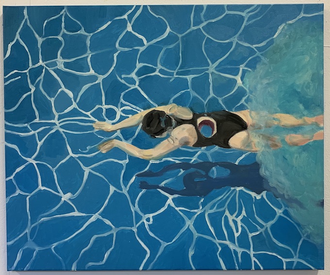 F.E.Swimmer 50 x 60 cms